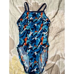 A3 Performance Swimsuit Size 30 Women's Blue Camouflage Training Suit
